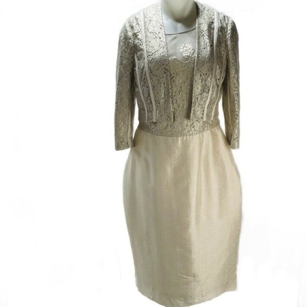 Vintage Kay Unger New York Lace Dress & Jacket Set